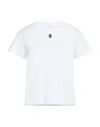 Alexander Mcqueen Skull Embroidered Regular Fit T-shirt In White