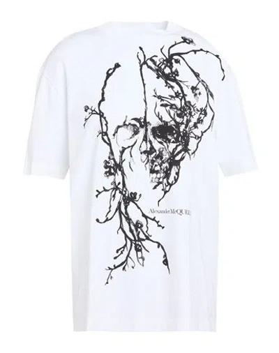 Alexander Mcqueen Mcqueen Woman T-shirt White Size 10 Cotton