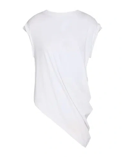 Alexander Mcqueen Mcqueen Woman T-shirt White Size 6 Cotton, Polyester