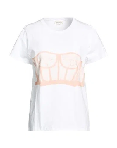Alexander Mcqueen Mcqueen Woman T-shirt White Size 8 Cotton