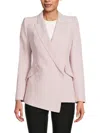 Alexander Mcqueen Mcqueen Women's Drop-hem One-button Blazer In Pink