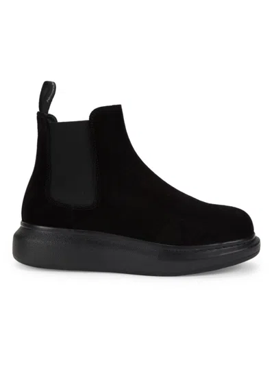 ALEXANDER MCQUEEN MCQUEEN WOMEN'S LEATHER CHELSEA BOOTS