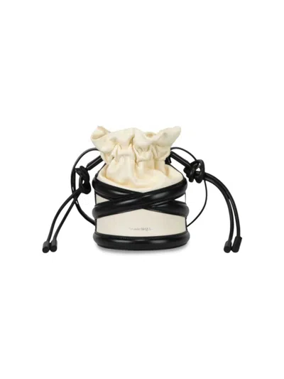Alexander Mcqueen Women's The Soft Curve Bucket Bag In Black