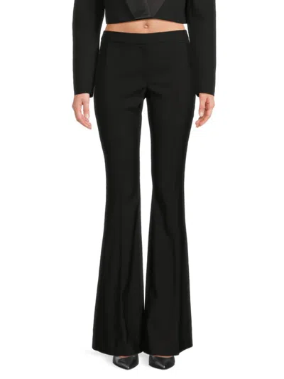 ALEXANDER MCQUEEN MCQUEEN WOMEN'S WOOL LOW-RISEFLARED PANTS