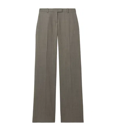 Alexander Mcqueen Mcqueen Wool Bumster Trousers In Gold