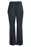 Alexander Mcqueen Mcqueen Wool Cavalry Twill Straight Leg Pants In Navy
