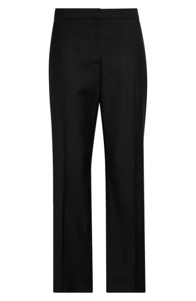 Alexander Mcqueen Mcqueen Wool Cigarette Trousers In Black