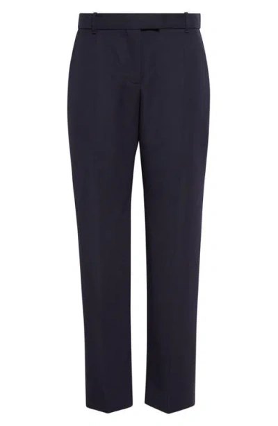 Alexander Mcqueen Mcqueen Wool Cigarette Trousers In Blue