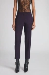 Alexander Mcqueen Mcqueen Wool Cigarette Trousers In Purple