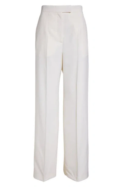 ALEXANDER MCQUEEN MCQUEEN WOOL GABARDINE WIDE LEG PANTS