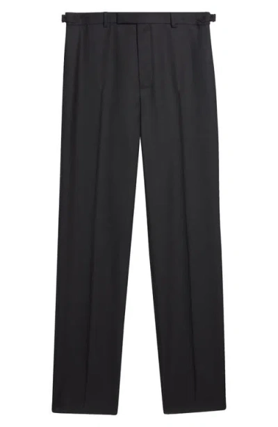 Alexander Mcqueen Mcqueen Wool Trousers In Black