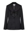 Alexander Mcqueen Structured Tailored Jacket With Statement Lapels In Black