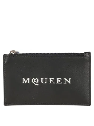 Alexander Mcqueen Mcqueen Zip Cc In Black