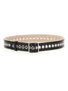 Alexander Mcqueen Medium Belt With Eyelets In Black