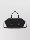 Alexander Mcqueen Farringdon Medium Elongated Calf Leather Shoulder Bag In Black