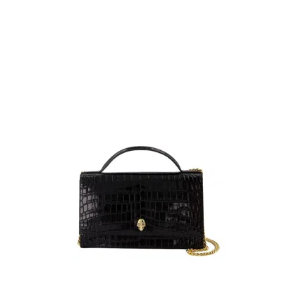ALEXANDER MCQUEEN ALEXANDER MCQUEEN MEDIUM SKULL CROSSBODY - LEATHER - BLACK