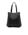 Alexander Mcqueen The Edge Medium Leather Tote Bag In Black