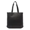 Alexander Mcqueen The Edge Medium Shopper Bag - Leather - Black In Black