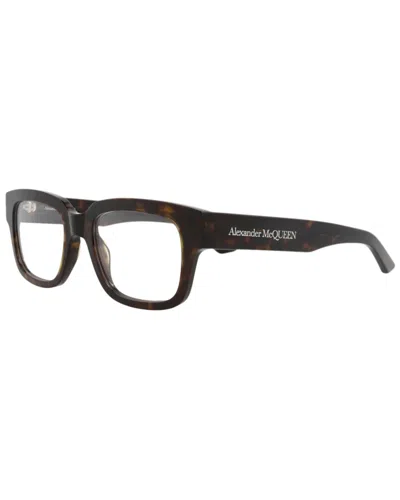 Alexander Mcqueen Men's 52mm Optical Frames In Brown