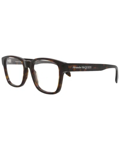Alexander Mcqueen Men's 53mm Optical Frames In Brown