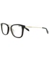 Alexander Mcqueen Men's 58mm Optical Frames In Silver