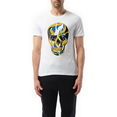 Alexander Mcqueen Men's Abstract Skull T-shirt In Multicolor