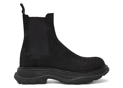 Pre-owned Alexander Mcqueen Men's  Chelsea Boot Core Sneakers In Black