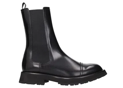 Pre-owned Alexander Mcqueen Men's  Chelsea Boot Sneakers In Black
