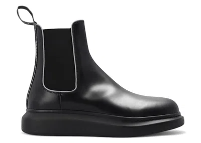 Pre-owned Alexander Mcqueen Men's  Chelsea Boot Sneakers In Black/silver