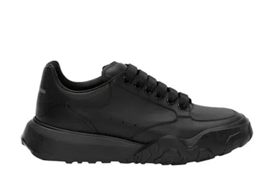 Pre-owned Alexander Mcqueen Men's  Court Trainers Sneakers In Black