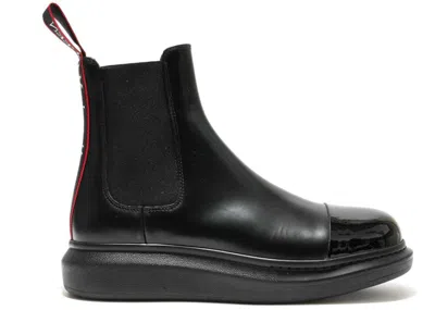 Pre-owned Alexander Mcqueen Men's  Hybrid Chelsea Boot Detail Sneakers In Black/red In Multi
