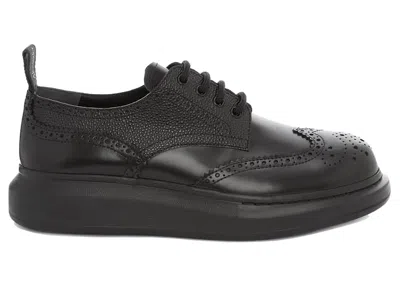 Pre-owned Alexander Mcqueen Men's  Hybrid Lace Up Sneakers In Black