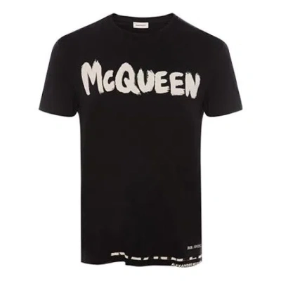 ALEXANDER MCQUEEN MEN'S ALEXANDER MCQUEEN KNIT SHORT SLEEVE BLACK