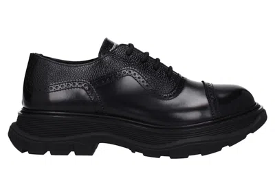 Pre-owned Alexander Mcqueen Men's  Laceup Derby Sneakers Sneakers In Black