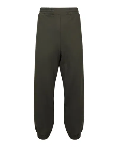Pre-owned Alexander Mcqueen Men's  Logo Knit Joggers In Military Khaki In Brown