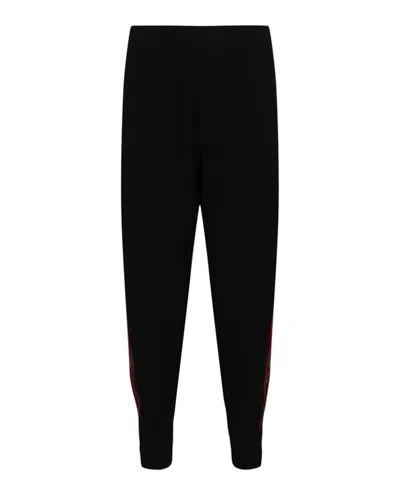Pre-owned Alexander Mcqueen Men's  Logo Tape Joggers In Black