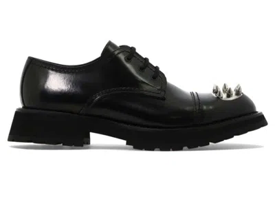 Pre-owned Alexander Mcqueen Men's  Monkstrap Laceup Shoe Sneakers In Black