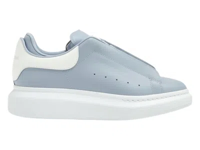 Pre-owned Alexander Mcqueen Men's  Oversized Battleship Grey Sneakers In White/blu In Multi