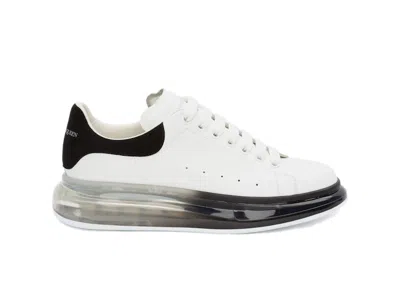 Pre-owned Alexander Mcqueen Men's  Oversized Black Sole Sneakers In White