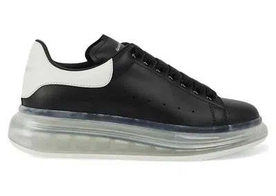 Pre-owned Alexander Mcqueen Men's  Oversized Clear Sole Sneakers In Black/white In Multi