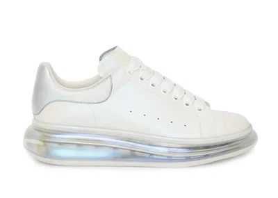 Pre-owned Alexander Mcqueen Men's  Oversized Clear Sole Sneakers In White Pearl