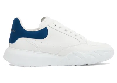 Pre-owned Alexander Mcqueen Men's  Oversized Court Sneakers In White/blue