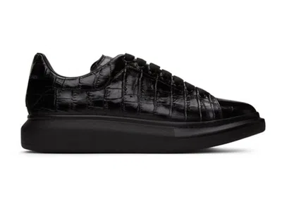 Pre-owned Alexander Mcqueen Men's  Oversized Croc Sneakers In Black