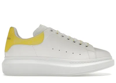 Pre-owned Alexander Mcqueen Men's  Oversized Croc Sneakers In White/yellow