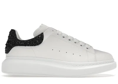 Pre-owned Alexander Mcqueen Men's  Oversized Crystals Sneakers In White/black