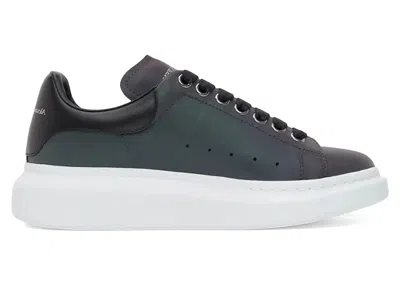 Pre-owned Alexander Mcqueen Men's  Oversized Iridescent Sneakers In Beetle/black
