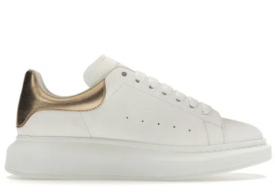 Pre-owned Alexander Mcqueen Men's  Oversized Light Gold Sneakers In White