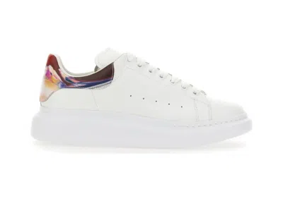 Pre-owned Alexander Mcqueen Men's  Oversized Marble Sneakers In White