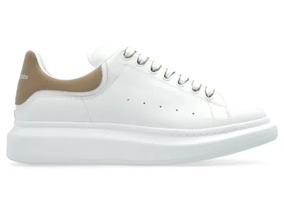 Pre-owned Alexander Mcqueen Men's  Oversized New Tech Calf Sneakers In White/stone