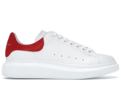 Pre-owned Alexander Mcqueen Men's  Oversized Red Sneakers In White